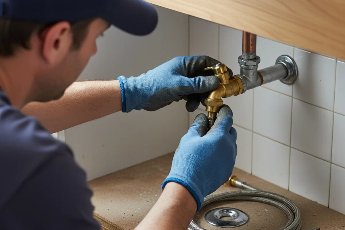 Shutoff valve and fitting work during Well Pump Repair in Shorewood